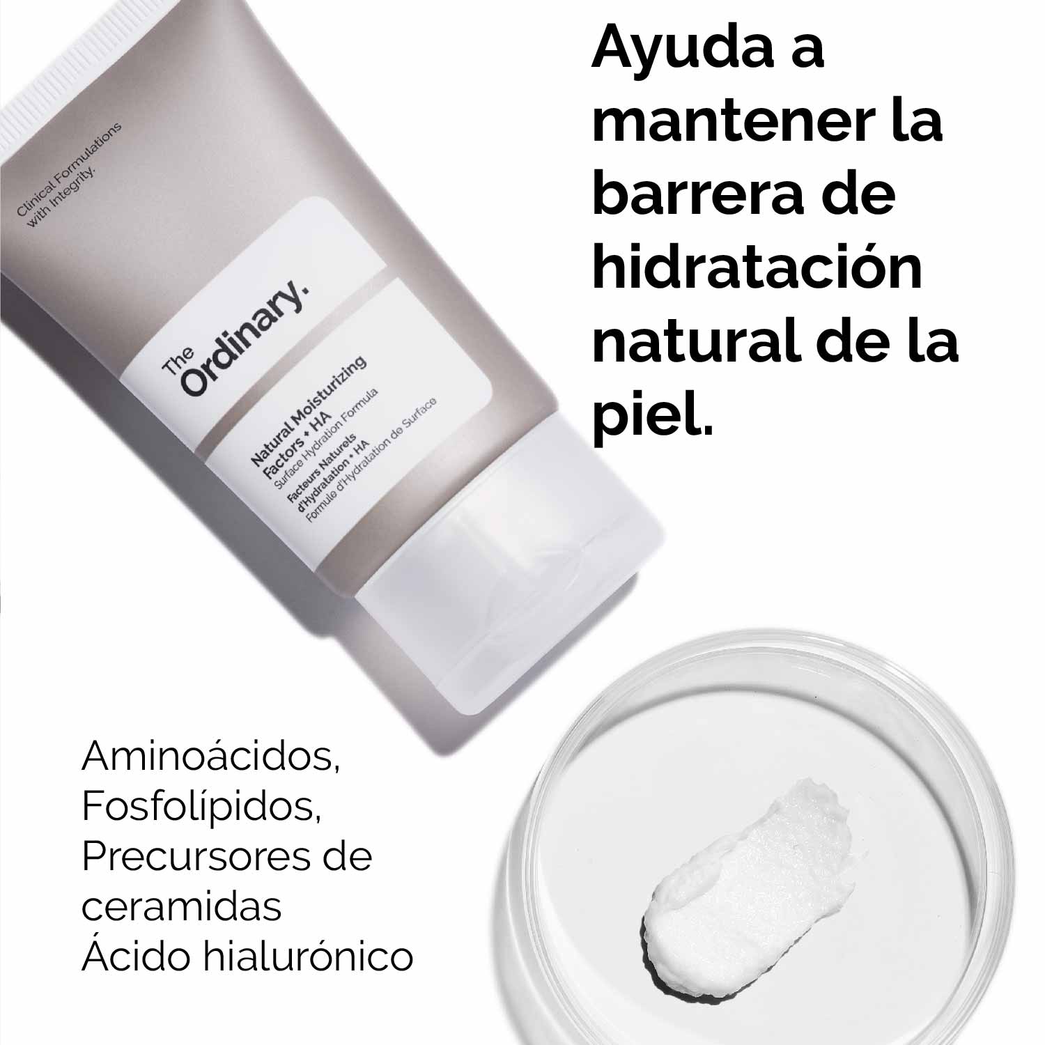 NATURAL MOISTURIZING FACTORS + HA (CREMA HIDRATANTE CON FACTORES HIDRATANTES)